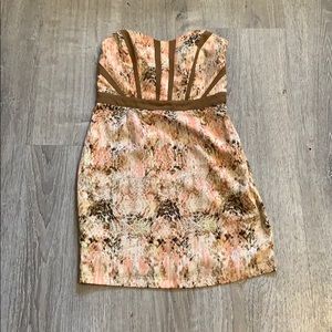 Strapless corset dress